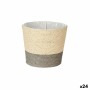 Cache-pot Ibergarden WY21-71 Gris Corde Plastique 19,5 x 16,5 x 19,5 cm (24 Unités): Plus de 300.000 produits de grandes marques