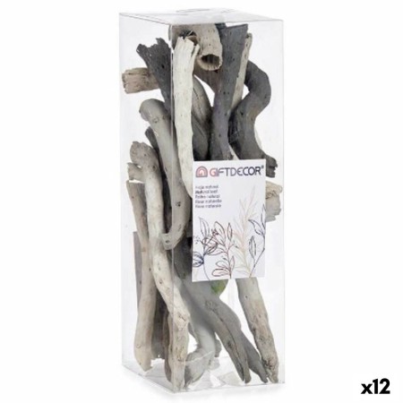 Bûche décorative Gris 9 x 27 x 9 cm (12 Unités): Plus de 300.000 produits de grandes marques en vente directe à prix usine sur c