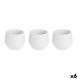 Set de pots Ibergarden ES0301221S3 Blanc Plastique 12 x 12 x 11 cm (6 Unités): Plus de 300.000 produits de grandes marques en ve