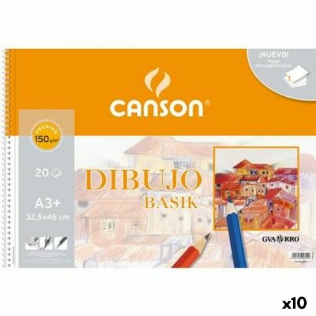 Bloc à dessin Canson Basik Microperforé 20 Volets A3 (10 Unités): Plus de 300.000 produits de grandes marques en vente directe à