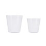 Set de pots Ibergarden LINCE-22-28-B Blanc Argile Ø 22 cm Ø 28 cm 2 Pièces: Plus de 300.000 produits de grandes marques en vente