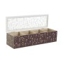 Boîte pour infusions DKD Home Decor Vert Moutarde Brun foncé Verre Bois MDF (4 Unités): Plus de 300.000 produits de grandes marq