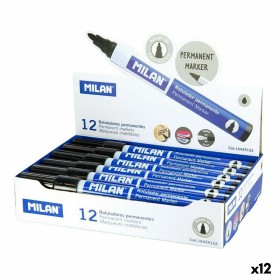 Ensemble de Marqueurs Milan Noir 4 mm (12 Unités): Plus de 300.000 produits de grandes marques en vente directe à prix usine sur