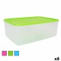 Boîte à repas rectangulaire avec couvercle Rectangulaire 8 L 36 x 24,5 x 13 cm (6 Unités): Plus de 300.000 produits de grandes m
