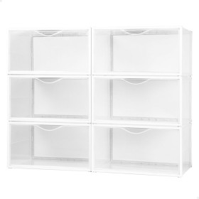 Boîte à chaussures empilable Max Home Blanc 6 Unités polypropylène ABS 35 x 18,5 x 27 cm: Plus de 300.000 produits de grandes ma