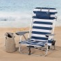 Chaise de Plage Aktive Bleu Blanc 50 x 76 x 45 cm (2 Unités): Plus de 300.000 produits de grandes marques en vente directe à pri