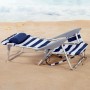 Chaise de Plage Aktive Bleu Blanc 50 x 76 x 45 cm (2 Unités): Plus de 300.000 produits de grandes marques en vente directe à pri