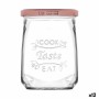 Bocal en Verre Transparent Inde Tasty 550 ml Avec couvercle (12 Unités): Plus de 300.000 produits de grandes marques en vente di