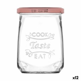 Bocal en Verre Transparent Inde Tasty 550 ml Avec couvercle (12 Unités): Plus de 300.000 produits de grandes marques en vente di