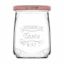 Bocal en Verre Transparent Inde Tasty 550 ml Avec couvercle (12 Unités): Plus de 300.000 produits de grandes marques en vente di