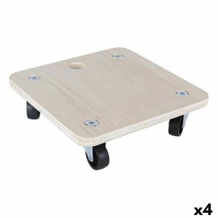 Plateforme carrée en bois avec roulettes Bricotech 58764 (30 x 30 x 8 cm) Bois 30 x 30 x 8 cm 1,8 mm: Plus de 300.000 produits d