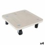 Plateforme carrée en bois avec roulettes Bricotech 58764 (30 x 30 x 8 cm) Bois 30 x 30 x 8 cm 1,8 mm: Plus de 300.000 produits d