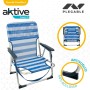 Chaise de Plage Aktive Pliable Bleu 44 x 72 x 35 cm (4 Unités): Plus de 300.000 produits de grandes marques en vente directe à p