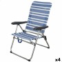Chaise de Plage Aktive Mykonos Bleu 47 x 93 x 63 cm (4 Unités): Plus de 300.000 produits de grandes marques en vente directe à p