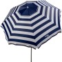 Parasol Aktive Bleu/Blanc 220 x 209 x 220 cm Acier Tissu Oxford (6 Unités): Plus de 300.000 produits de grandes marques en vente
