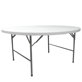 Table Piable Blanc HDPE 154 x 154 x 74 cm: Plus de 300.000 produits de grandes marques en vente directe à prix usine sur cadeauf