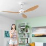 Ventilateur de Plafond avec Lumière LED et 3 Pales ABS Wuled InnovaGoods Bois 36 W 52 Ø132 cm: Plus de 300.000 produits de grand