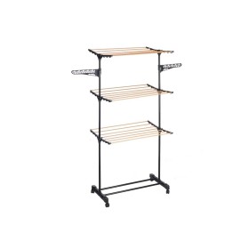 Corde à linge Kipit CN-WR4142-3 Noir Naturel Fer 82 x 165 x 59 cm: Plus de 300.000 produits de grandes marques en vente directe 