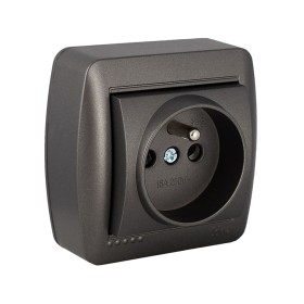 Socle de prise Solera Mural 2p+t Graphite 16 A 250 V Français: Plus de 300.000 produits de grandes marques en vente directe à pr
