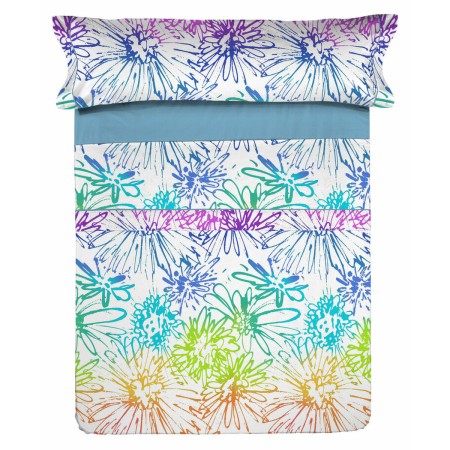 Jeu de draps Lois HIPPY Bleu Lit 1 persone: Plus de 300.000 produits de grandes marques en vente directe à prix usine sur cadeau