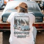 T-shirt à manches courtes homme Radikal Revolution NICE TRACTOR NEAR THE BULLS Blanc M: Plus de 300.000 produits de grandes marq