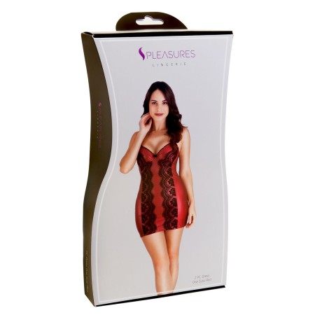 Robe S Pleasures Rouge/Noir (Taille unique): Plus de 300.000 produits de grandes marques en vente directe à prix usine sur cadea