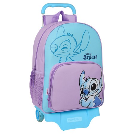 Cartable à roulettes Stitch Sweet Bleu Lila 33 x 42 x 14 cm: Plus de 300.000 produits de grandes marques en vente directe à prix