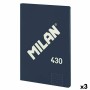 Carnet Milan 430 Bleu A4 48 Volets 21 x 29,7 cm (3 Unités): Plus de 300.000 produits de grandes marques en vente directe à prix 