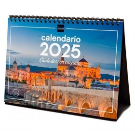 Calendrier de bureau Finocam CIUDADES CON ENCANTO Multicouleur Papier 21 x 15 cm 2025: Plus de 300.000 produits de grandes marqu