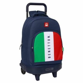 Cartable Benetton Flag Blue marine 33 x 45 x 22 cm: Plus de 300.000 produits de grandes marques en vente directe à prix usine su