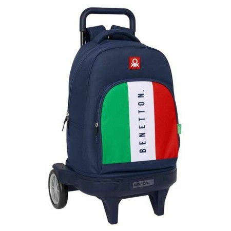 Cartable Benetton Flag Blue marine 33 x 45 x 22 cm: Plus de 300.000 produits de grandes marques en vente directe à prix usine su
