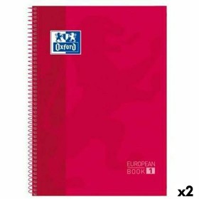 Cahier à Spirale Oxford Classic Europeanbook 1 Rouge A4+ 80 Volets 5 Pièces (2 Unités): Plus de 300.000 produits de grandes marq