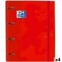 Reliure à anneaux Oxford Touch Europeanbinder Cramoisi A4+ (4 Unités): Plus de 300.000 produits de grandes marques en vente dire