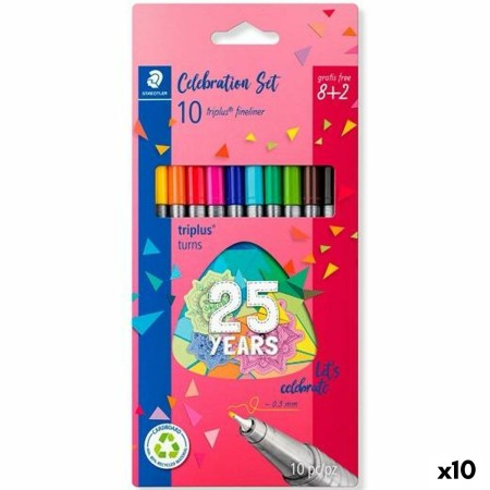Feutres Staedtler Triplus Fineliner 334 Multicouleur (10 Unités): Plus de 300.000 produits de grandes marques en vente directe à