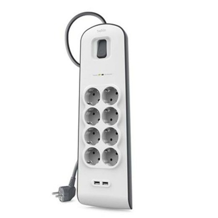 Multiprise 8 Prises avec Interrupteur Belkin BSV804VF2M USB x 2 (2 m): Plus de 300.000 produits de grandes marques en vente dire