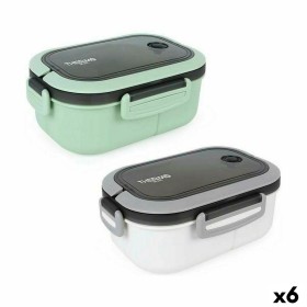 Boîte à lunch hermétique ThermoSport 6 compartiments Rectangulaire 21 x 15 x 9 cm (6 Unités): Plus de 300.000 produits de grande