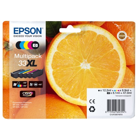 Cartouche d'encre originale Epson C13T33574011 (5 pcs) Multicouleur: Plus de 300.000 produits de grandes marques en vente direct