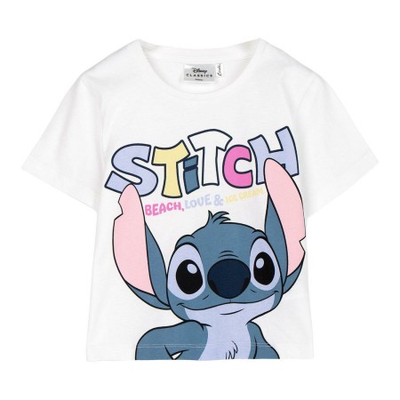 T shirt à manches courtes Enfant Stitch Blanc: Plus de 300.000 produits de grandes marques en vente directe à prix usine sur cad