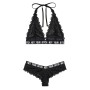 Ensemble de Lingerie Fantasy Lingerie Noir (M/L): Plus de 300.000 produits de grandes marques en vente directe à prix usine sur 