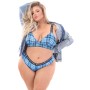 Ensemble de Lingerie Fantasy Lingerie Bleu (Queen size): Plus de 300.000 produits de grandes marques en vente directe à prix usi