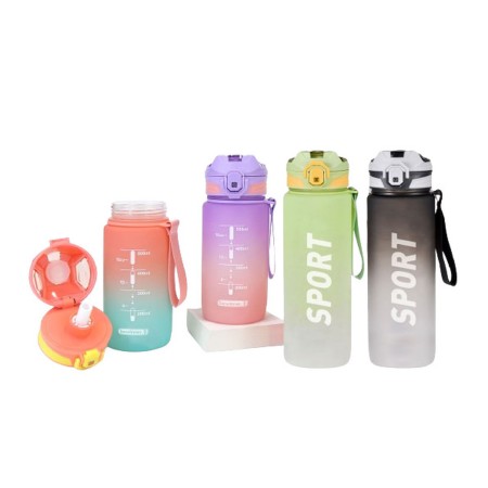 Bouteille avec Couvercle et Paille Bewinner Multicouleur 800 ml: Plus de 300.000 produits de grandes marques en vente directe à 