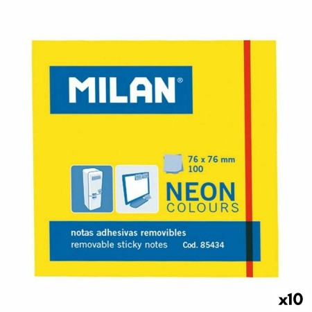 Notes Adhésives Milan Jaune 76 x 76 mm (10 Unités): Plus de 300.000 produits de grandes marques en vente directe à prix usine su