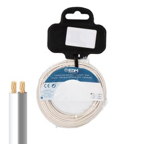 Câble parallèle EDM 28744 Blanc/Gris 2 x 0,75 mm 10 m Bobine Audio: Plus de 300.000 produits de grandes marques en vente directe