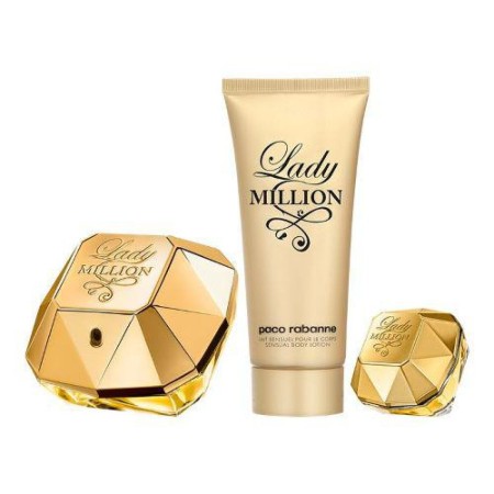 Set de Parfum Femme Paco Rabanne Lady Million EDP 3 Pièces: Plus de 300.000 produits de grandes marques en vente directe à prix 