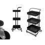 Chariot de Cuisine Kinvara WR4338-TJ PRO.1 Noir Métal polypropylène 42 x 86 x 35,5 cm 3 Compartiments: Plus de 300.000 produits 