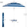 Parasol Aktive Acier Tissu Oxford 210 x 205 x 210 cm: Plus de 300.000 produits de grandes marques en vente directe à prix usine 