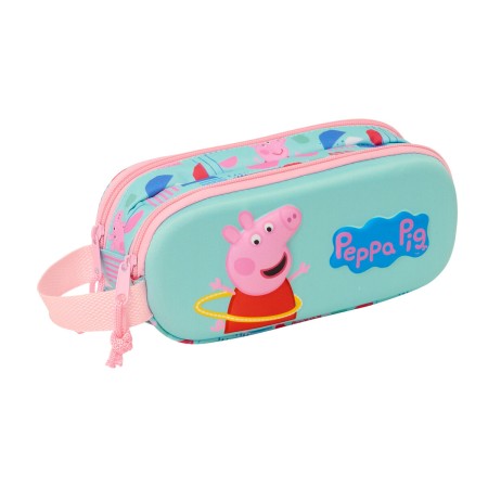 Trousse Fourre-Tout Double Peppa Pig Vert Rose 21 x 8 x 6 cm 3D: Plus de 300.000 produits de grandes marques en vente directe à 