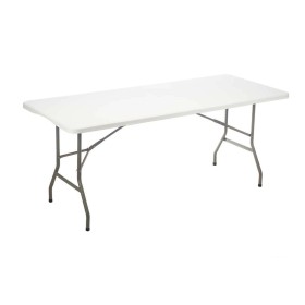 Table d'appoint Blanc Métal Polyéthylène 183 x 76 x 74 cm: Plus de 300.000 produits de grandes marques en vente directe à prix u