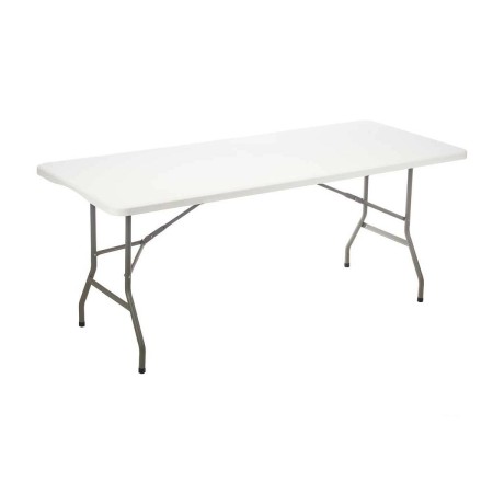 Table d'appoint Blanc Métal Polyéthylène 183 x 76 x 74 cm: Plus de 300.000 produits de grandes marques en vente directe à prix u