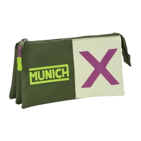 Trousse Fourre-Tout Triple Munich Bright khaki Vert 22 x 12 x 3 cm: Plus de 300.000 produits de grandes marques en vente directe